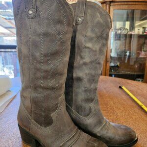 Women's tall grey boots